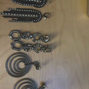 3 pairs of Bebe earrings